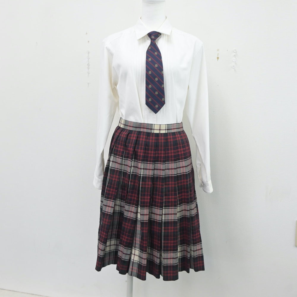 【中古】広島県 山陽女学園高等部 女子制服 4点（ブレザー・シャツ・スカート）sf020236