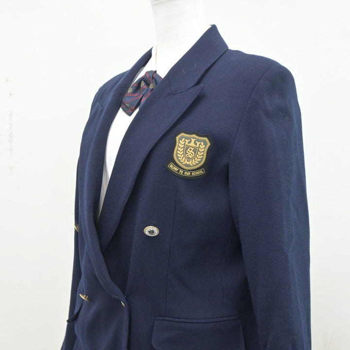 【中古】広島県 山陽女学園高等部 女子制服 6点（ブレザー・シャツ・スカート）sf020237