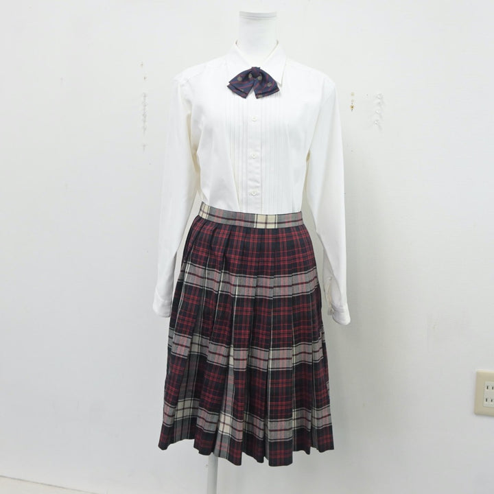 【中古】広島県 山陽女学園高等部 女子制服 6点（ブレザー・シャツ・スカート）sf020237