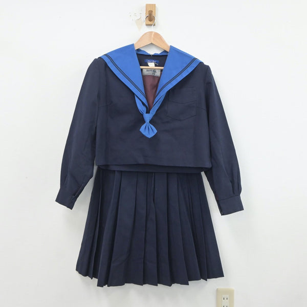 【中古制服】大阪府 夕陽丘高等学校 女子制服 3点（セーラー服・スカート）sf020242【リサイクル学生服】 | 中古制服通販パレイド