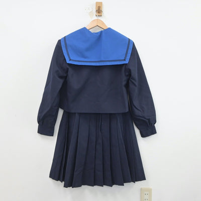 【中古】大阪府 夕陽丘高等学校 女子制服 3点（セーラー服・スカート）sf020242