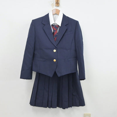 【中古】北海道 旭川西高等学校 女子制服 4点（ブレザー・シャツ・スカート）sf020244