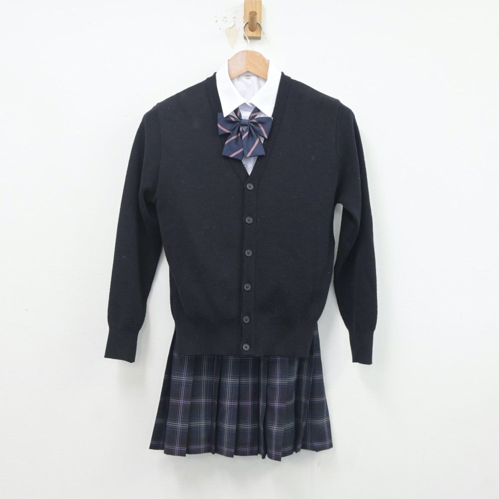 【中古】北海道 手稲東中学校 女子制服 5点（ブレザー・ニット・シャツ・スカート）sf020246