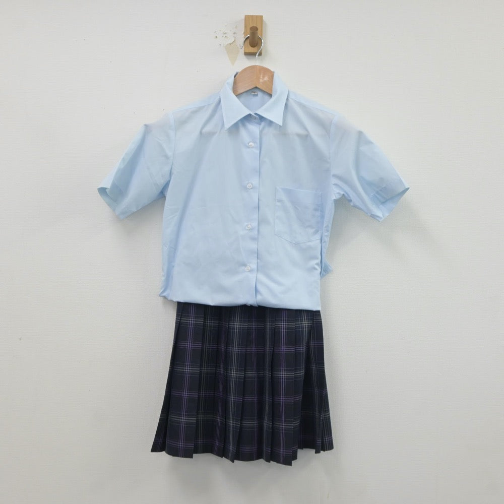 【中古】北海道 手稲東中学校 女子制服 3点（シャツ・スカート）sf020247