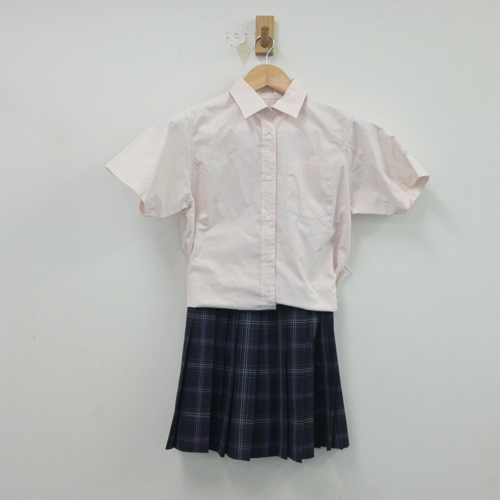 【中古】北海道 手稲東中学校 女子制服 3点（シャツ・スカート）sf020247