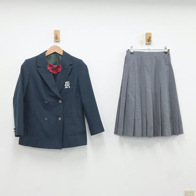 【中古】栃木県 河内中学校 女子制服 3点（ブレザー・スカート）sf020248