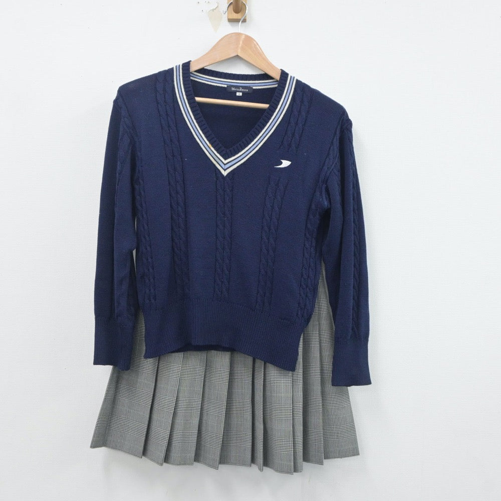 【中古】神奈川県 桐光学園高等学校 女子制服 4点（ブレザー・ニット・スカート）sf020252