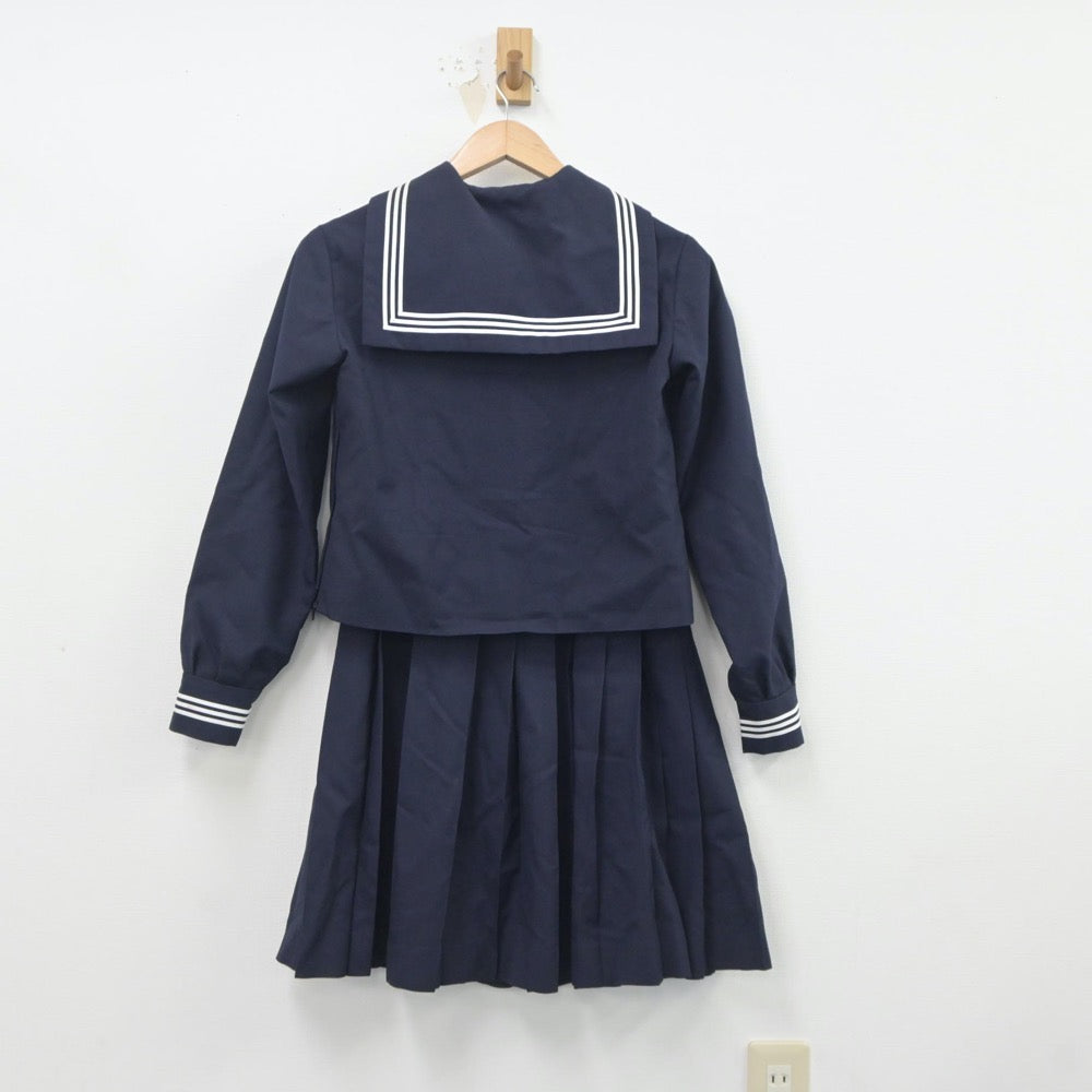 【中古】東京都 実践女子学園中学校 女子制服 2点（セーラー服・スカート）sf020258