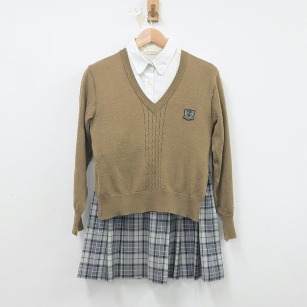 【中古制服】東京都 錦城高等学校 女子制服 3点（ニット・シャツ・スカート）sf020262【リサイクル学生服】 | 中古制服通販パレイド