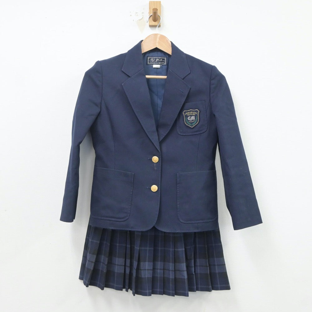 【中古】千葉県 ちはら台南中学校 女子制服 4点（ブレザー・ベスト・スカート）sf020267