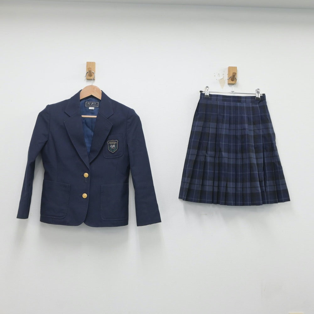 【中古】千葉県 ちはら台南中学校 女子制服 4点（ブレザー・ベスト・スカート）sf020267