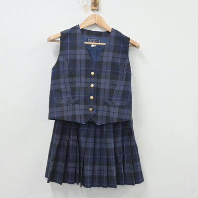 【中古】千葉県 ちはら台南中学校 女子制服 4点（ブレザー・ベスト・スカート）sf020267