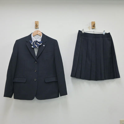 【中古】東京都 八王子実践高等学校 女子制服 5点（ブレザー・シャツ・スカート）sf020278