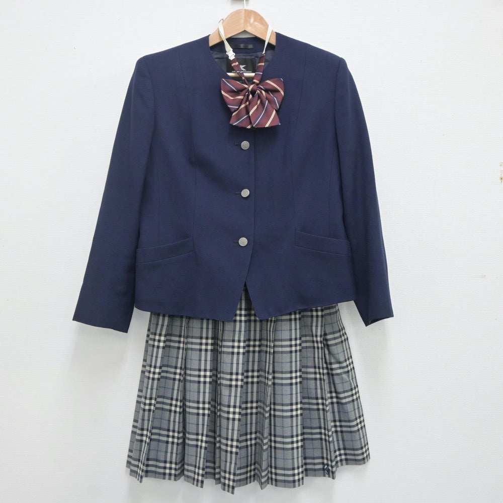 【中古】大阪府 大阪学院大学高等学校 女子制服 4点（ブレザー・ニット・スカート）sf020280