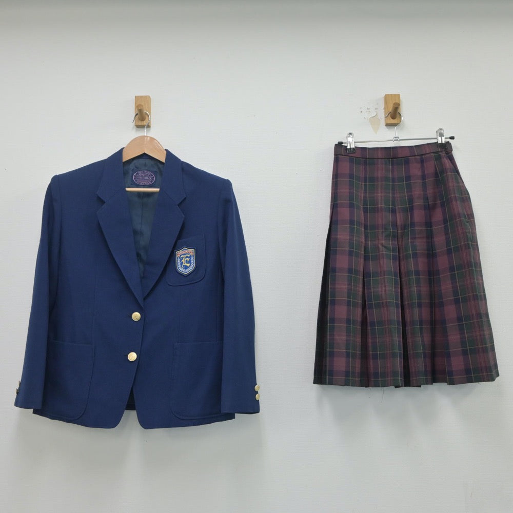 【中古】大阪府 茨木東中学校 女子制服 2点（ブレザー・スカート）sf020284