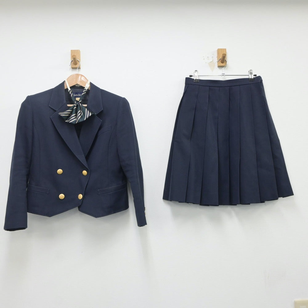 【中古】青森県 青森商業高等学校 女子制服 3点（ブレザー・スカート）sf020290