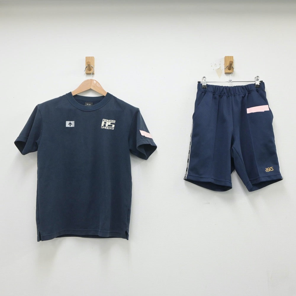 中古制服】青森県 青森商業高等学校 女子制服 2点（体操服 上