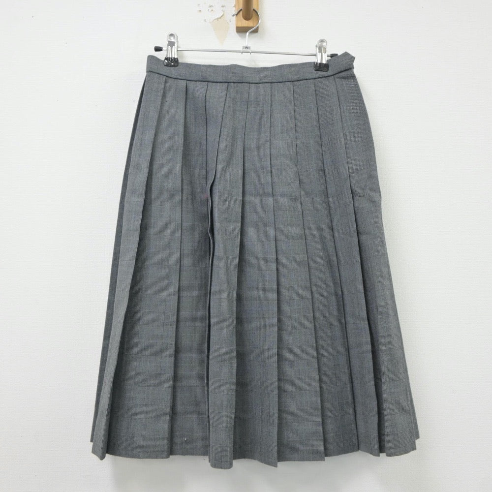 【中古】埼玉県 新曽中学校 女子制服 5点（ブレザー・シャツ・ニット・スカート）sf020295