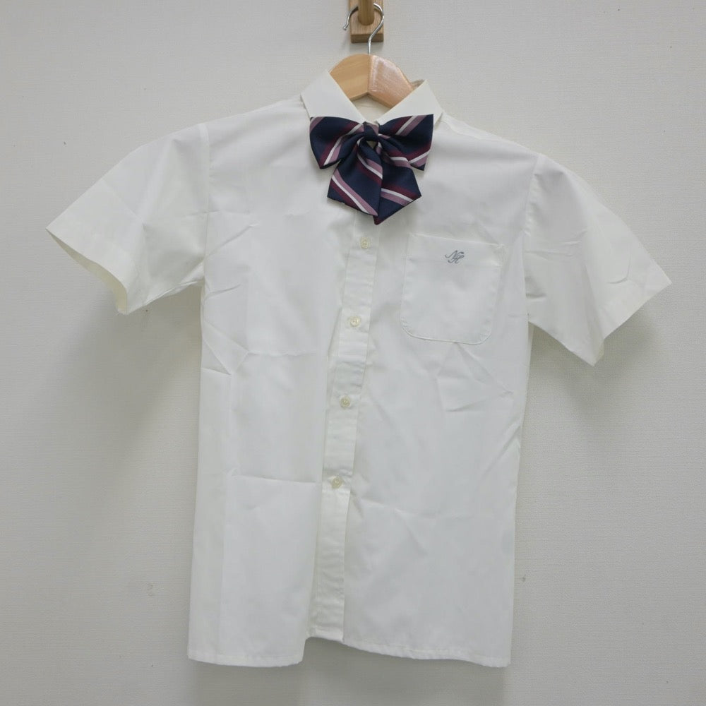 【中古】千葉県 成田高等学校 女子制服 4点（シャツ・ニットベスト・スカート）sf020300