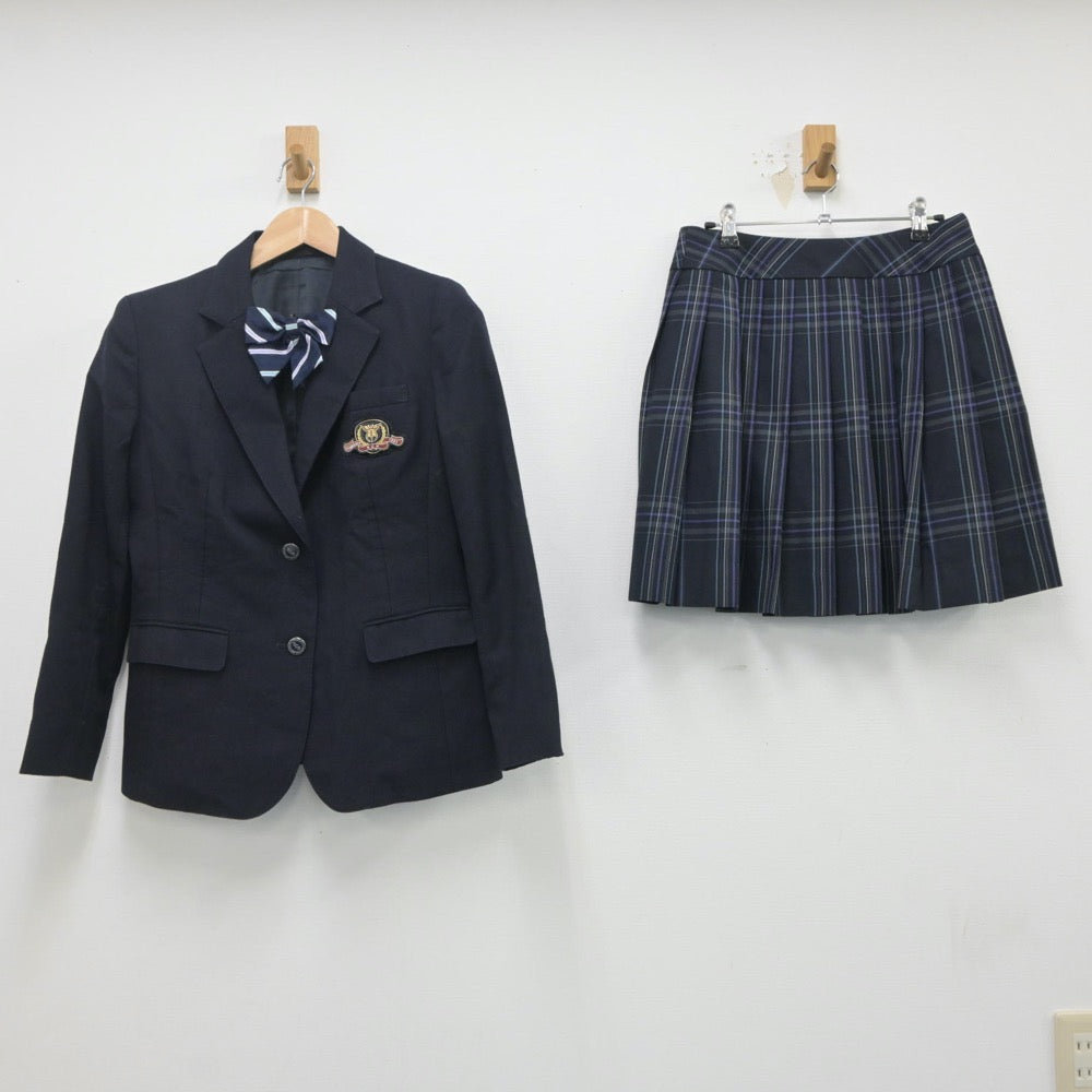 【中古】神奈川県 幸高等学校 女子制服 5点（ブレザー・スカート）sf020313