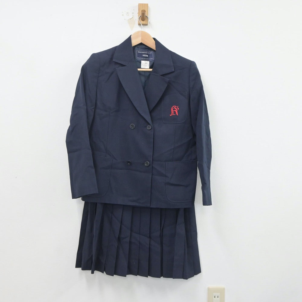 【中古】兵庫県 上甲子園中学校 女子制服 2点（ブレザー・スカート）sf020322