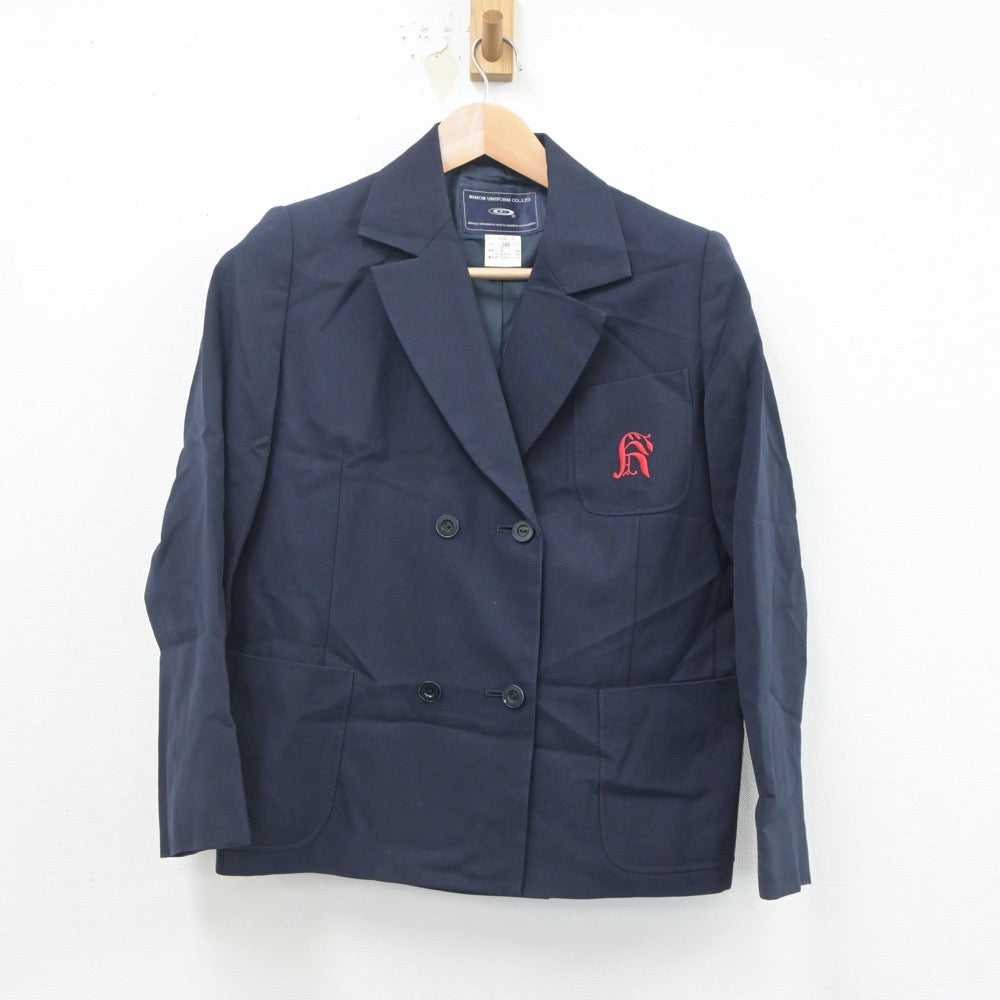 【中古】兵庫県 上甲子園中学校 女子制服 2点（ブレザー・スカート）sf020322