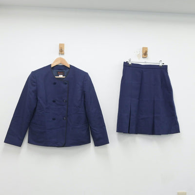 【中古】宮城県 折立中学校 女子制服 2点（ブレザー・スカート）sf020324