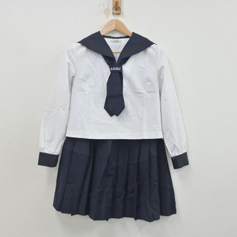 【中古】埼玉県 さいたま市立浦和高等学校 女子制服 3点（セーラー服・スカート）sf020329