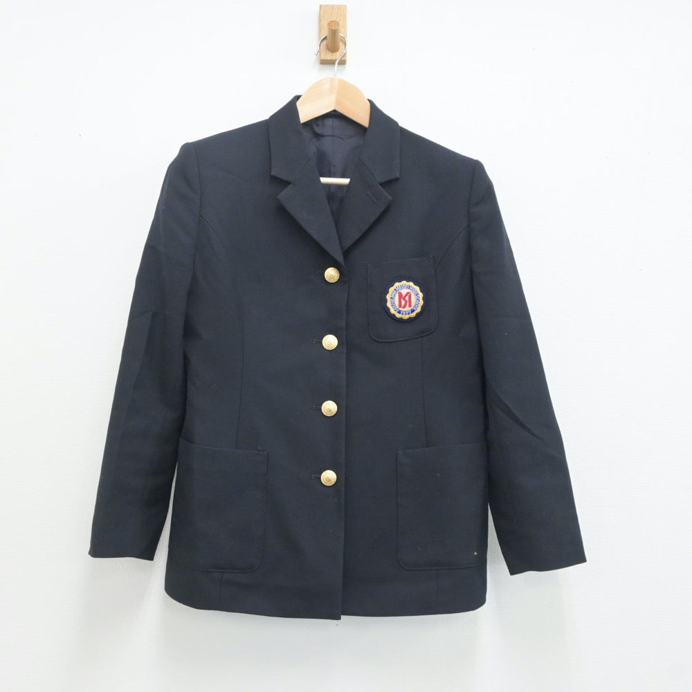 【中古】北海道 旭川明成高等学校 女子制服 2点（ブレザー・スカート）sf020330