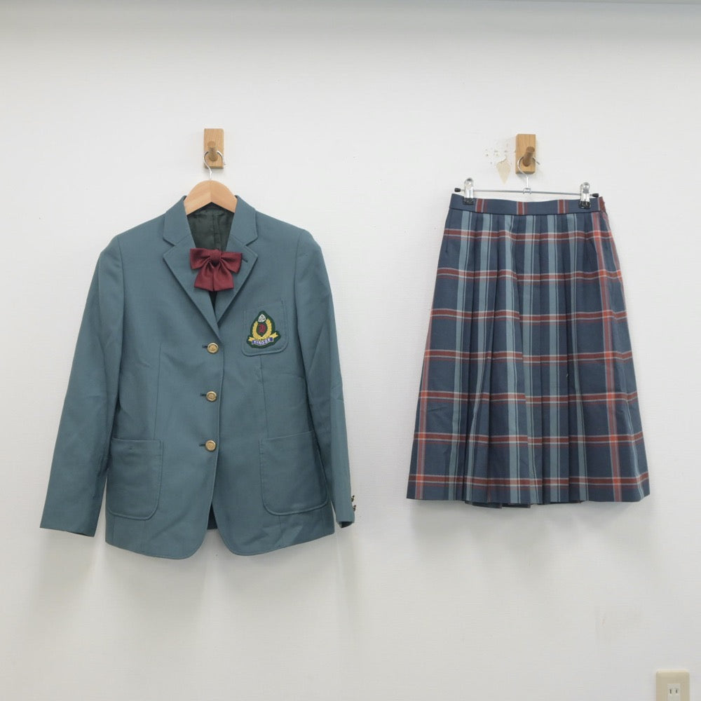 【中古】宮城県 広瀬中学校 女子制服 3点（ブレザー・スカート）sf020334