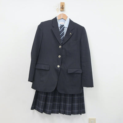 【中古】千葉県 柏市立柏高等学校 女子制服 4点（ブレザー・シャツ・スカート）sf020338