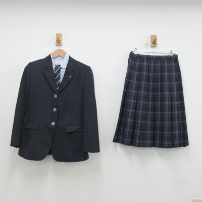 【中古】千葉県 柏市立柏高等学校 女子制服 4点（ブレザー・シャツ・スカート）sf020338