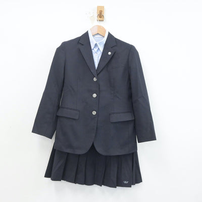 【中古】熊本県 千原台高等学校 女子制服 3点（ブレザー・シャツ・スカート）sf020345