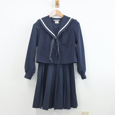 【中古】愛知県 碧南市立中央中学校 女子制服 3点（セーラー服・スカート）sf020346