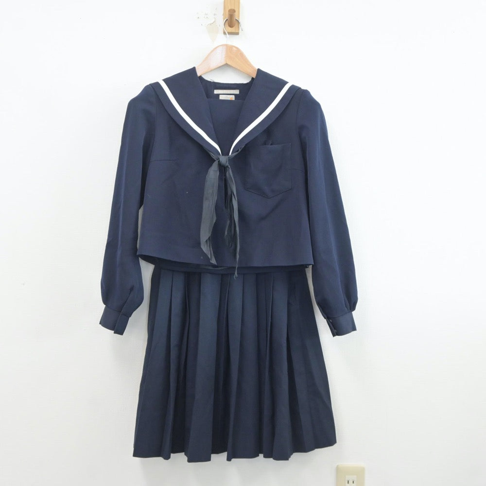 【中古】愛知県 碧南市立中央中学校 女子制服 3点（セーラー服・スカート）sf020347