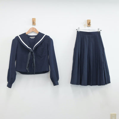 【中古】愛知県 碧南市立中央中学校 女子制服 3点（セーラー服・スカート）sf020347