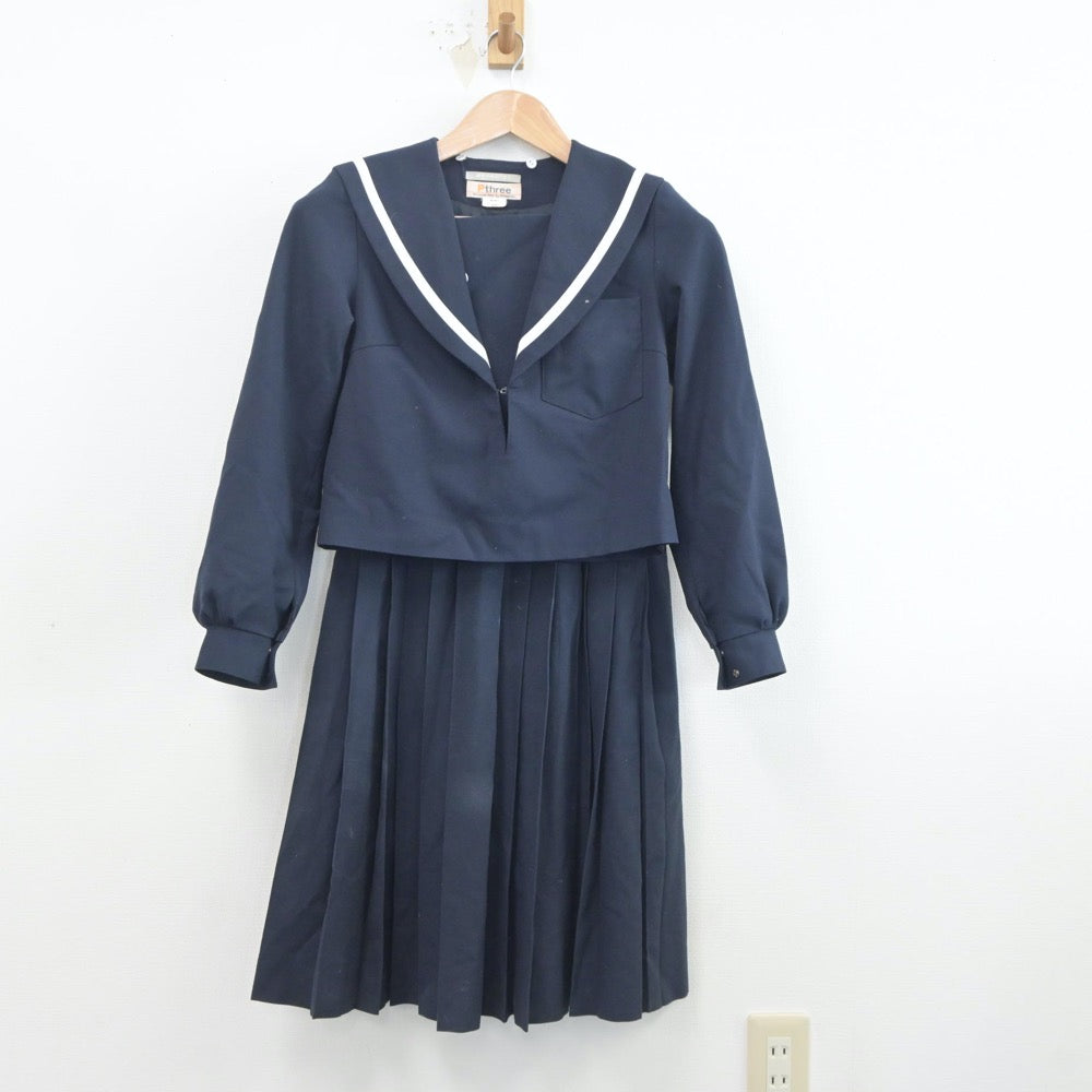 【中古】愛知県 碧南市立中央中学校 女子制服 2点（セーラー服・スカート）sf020348