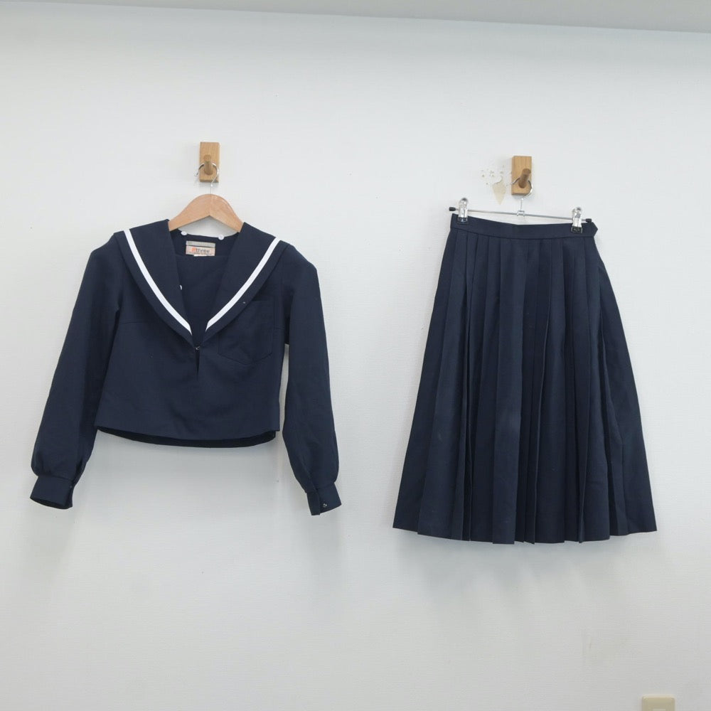 【中古】愛知県 碧南市立中央中学校 女子制服 2点（セーラー服・スカート）sf020348