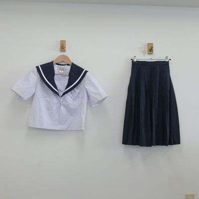 【中古】愛知県 碧南市立中央中学校 女子制服 2点（セーラー服・スカート）sf020349