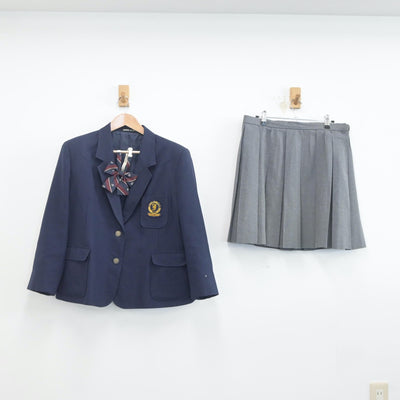 【中古】東京都 神代高等学校 女子制服 3点（ブレザー・スカート）sf020350