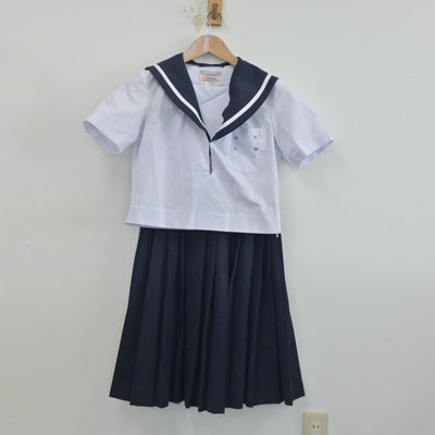 【中古】愛知県 碧南市立中央中学校 女子制服 2点（セーラー服・スカート）sf020355