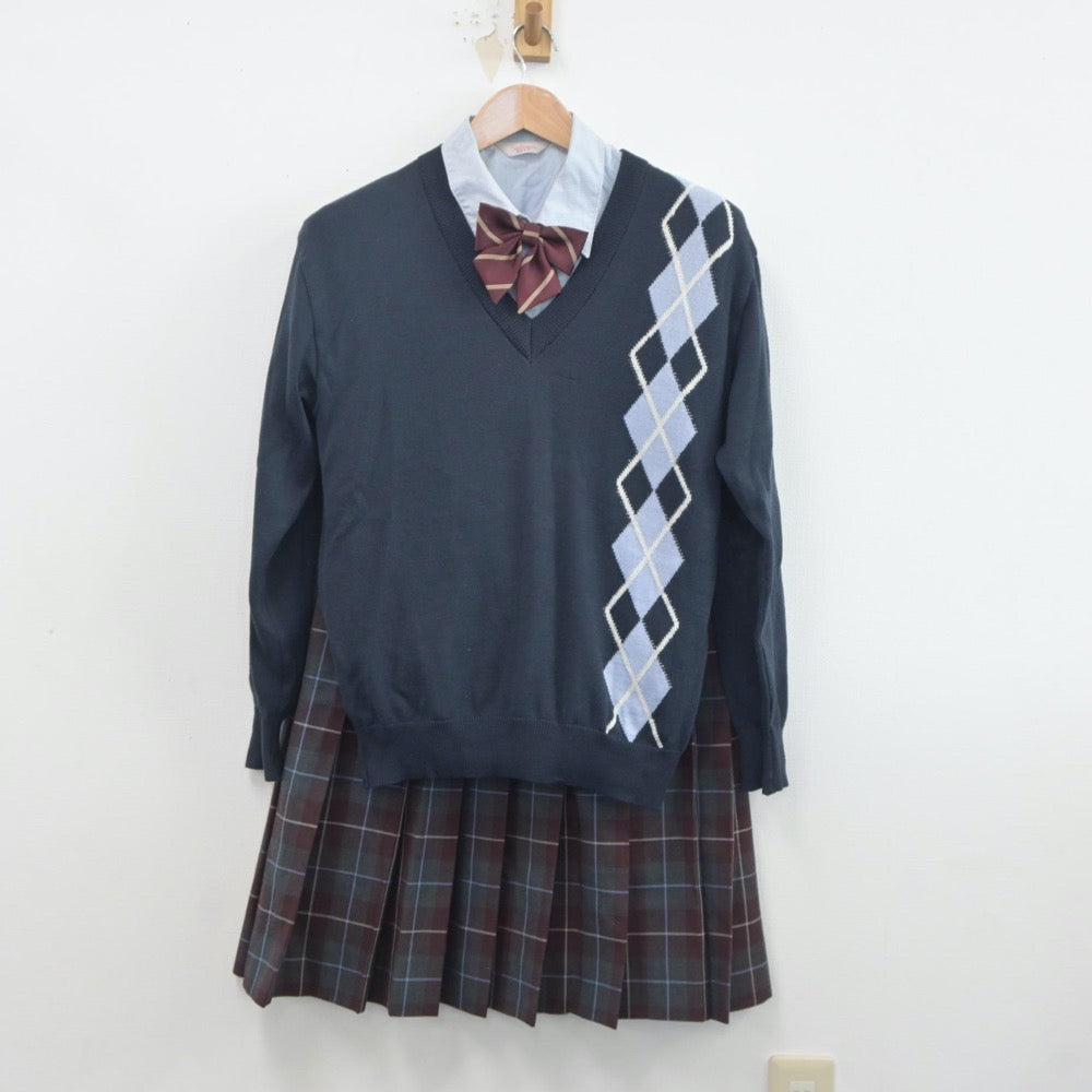 中古制服】福岡県 三井中央高等学校 女子制服 5点（ブレザー・ニット・シャツ・スカート）sf020361【リサイクル学生服】 | 中古制服通販パレイド