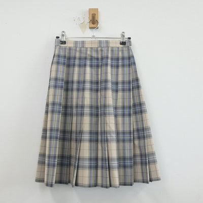 【中古】福岡県 三井中央高等学校 女子制服 3点（ニットベスト・シャツ・スカート）sf020362