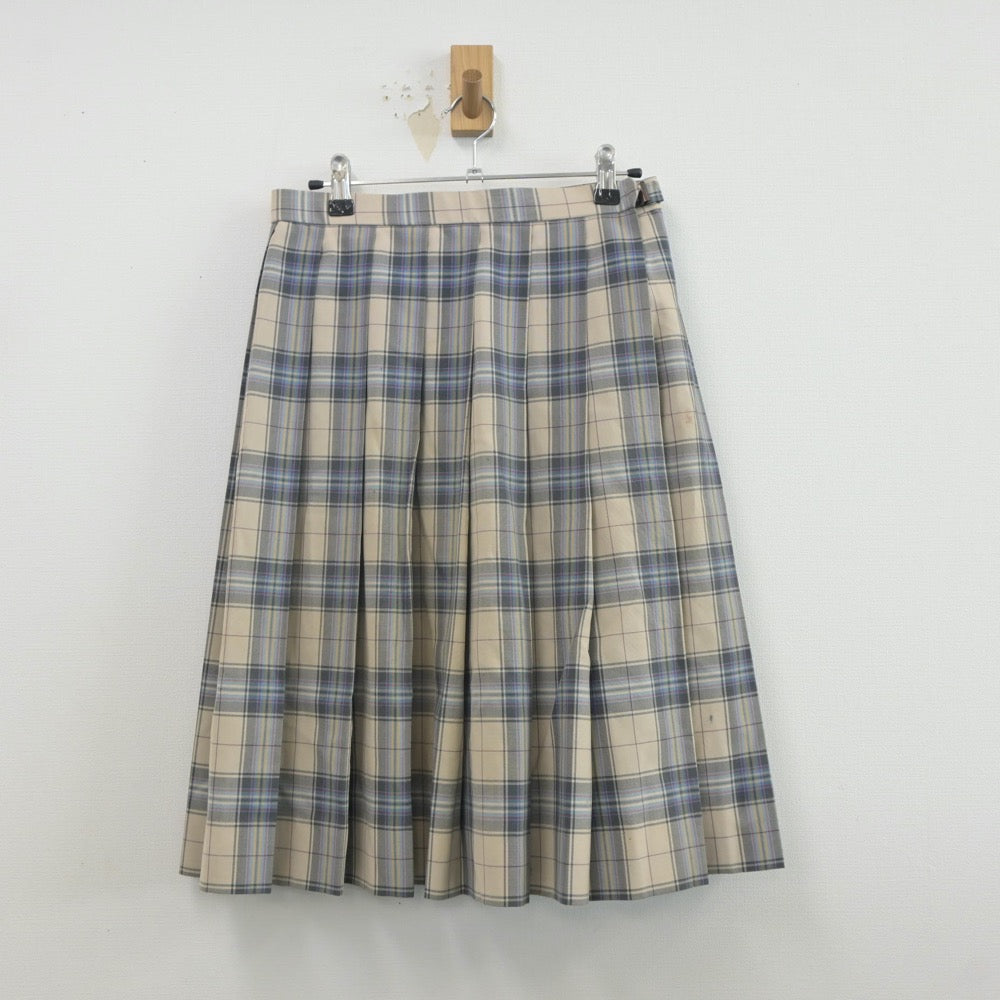 【中古】福岡県 三井中央高等学校 女子制服 2点（シャツ・スカート）sf020363