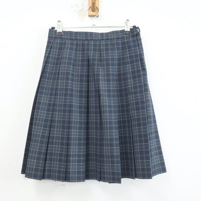 【中古】大阪府 大阪学芸高等学校 女子制服 2点（ニットベスト・スカート）sf020367