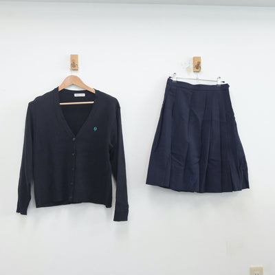 【中古】大阪府 大阪学芸高等学校 女子制服 2点（ニット・スカート）sf020368