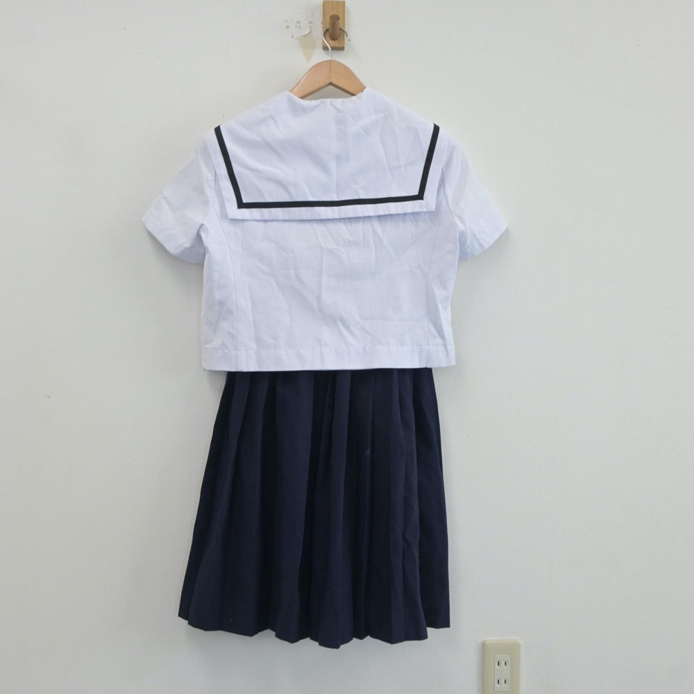 【中古】愛知県 稲沢中学校 女子制服 2点（セーラー服・スカート）sf020372