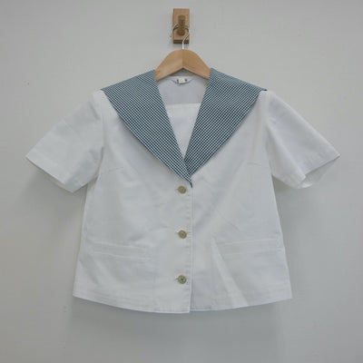 【中古】岡山県 就実高等学校 女子制服 2点（セーラー服・ニット）sf020383