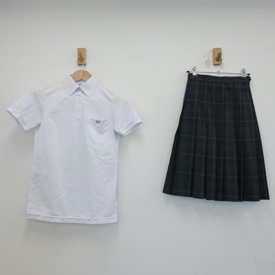 【中古】兵庫県 園田東中学校 女子制服 3点（シャツ・スカート）sf020387