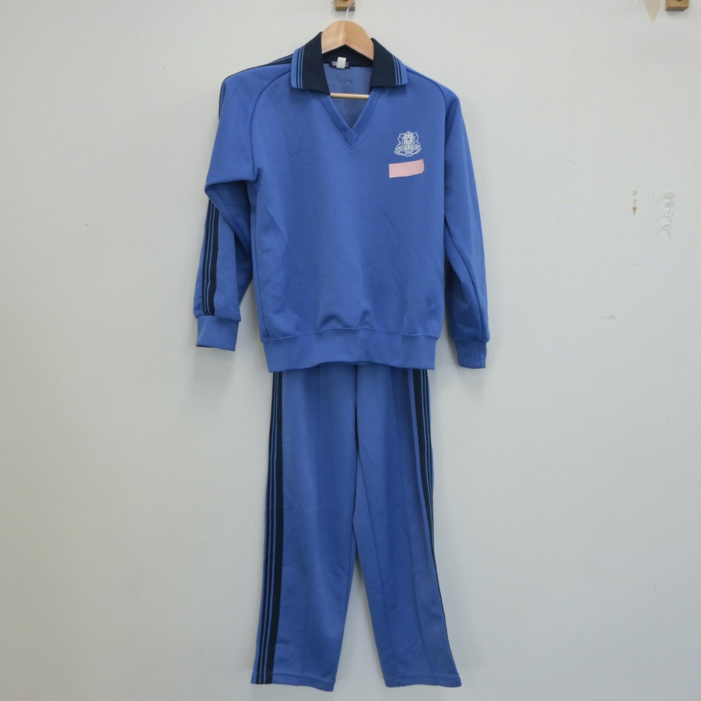 【中古】埼玉県 内谷中学校 女子制服 2点（ジャージ 上・ジャージ 下）sf020394